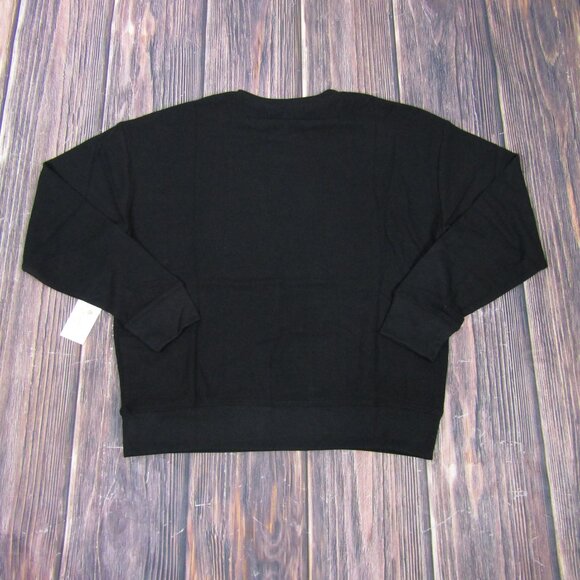 Spiritual Gangster NEW NWT Women Medium Black "Strong Vibes" Crewneck Sweatshirt - Picture 4 of 5